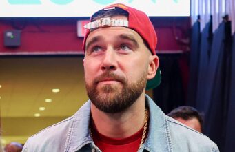 Travis Kelce sai à noite com os meninos antes do casamento de Taylor Swift